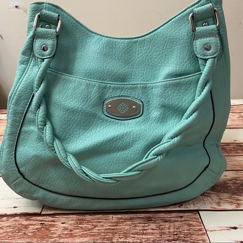 Treviso Turquoise Hobo shoulder bag Faux leather